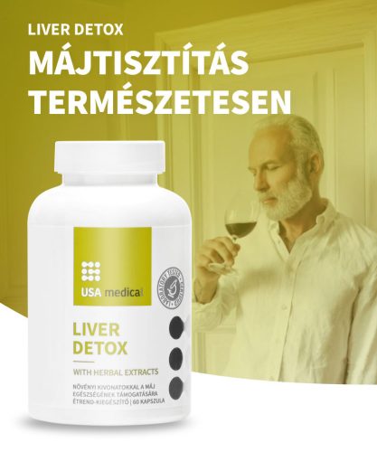 USA medical - Májtisztító növényi kivonatokkal LIVER DETOX 60 db