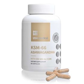   USA medical Ashwagandha kapszula 350 mg glicinnel KSM-66 ASHWAGANDHA® 60 db